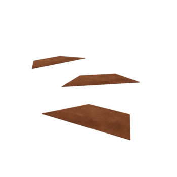 Piatră de cărare din oțel corten Hexagon HH 50
