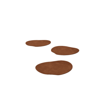 Piatră de cărare din oțel corten Organică  30 x 30 cm