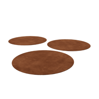 Piatră de cărare din oțel corten Formă rotundă 75