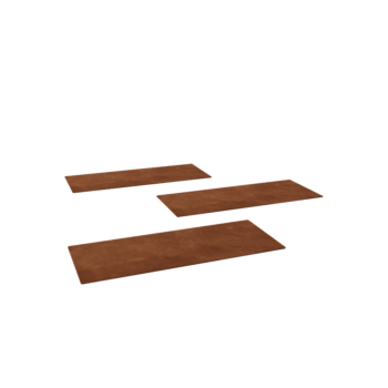 Piatră de cărare din oțel corten Dreptunghi 60 x 25 cm