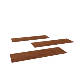 Piatră de cărare din oțel corten Rectangle 75 x 25 cm