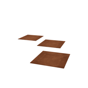Piatră de cărare din oțel corten Pătrat 40 x 40 cm