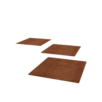 Piatră de cărare din oțel corten Pătrat 50 x 50 cm