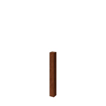 Stâlp pentru gard din oțel corten 100 cm