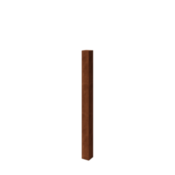 Stâlp pentru gard din oțel corten 150 cm