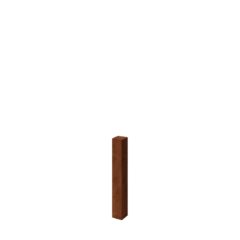 Stâlp pentru gard din oțel corten 80 cm