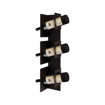 Suport de vin din oțel - Veneto - 10 x 13 x 60 cm - Bronze