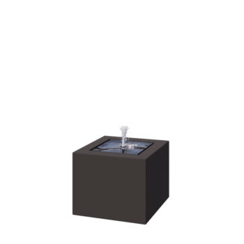 Fântână din aluminiu - Lyra - 50 x 50 x 40 cm - Altă culoare RAL - Cu iluminare LED