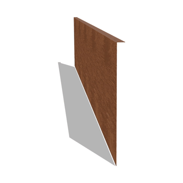 Separator de gazon din oțel corten în unghi 45 cm (lungime 240 cm)