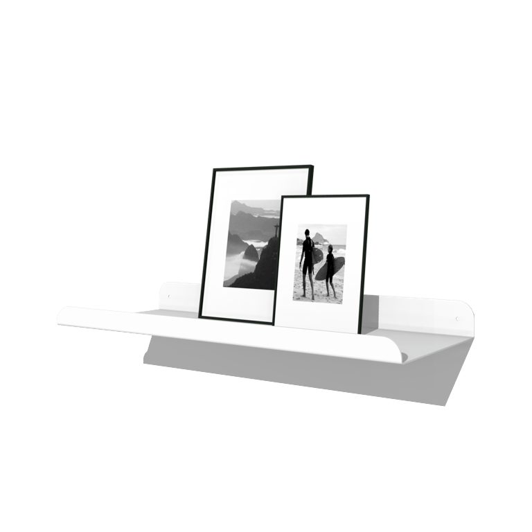 Raft de perete din oțel acoperit cu pulbere în formă de U 60 x 20 cm