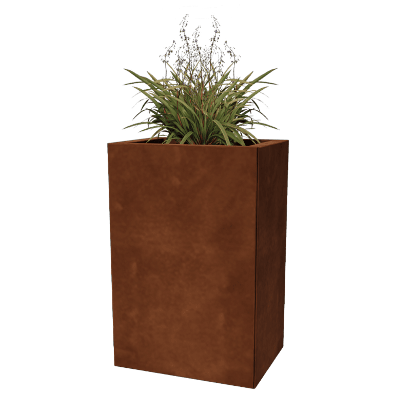 Jardinieră din oțel corten Texas 30 x 40 cm