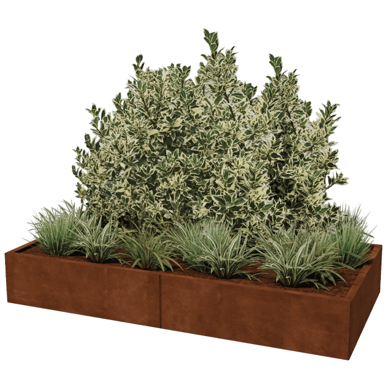 Jardinieră din oțel corten Texas xxl 200 x 100 cm
