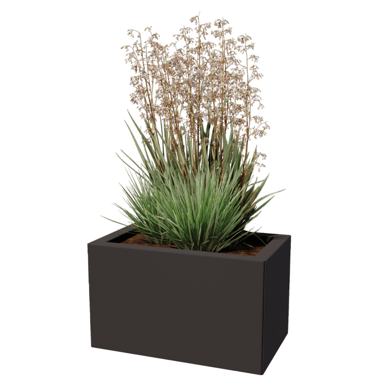 Jardinieră din oțel acoperit cu pulbere Texas 30 x 50 cm