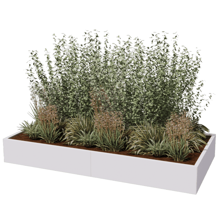 Jardinieră din oțel acoperit cu pulbere Texas xxl 240 x 120 cm