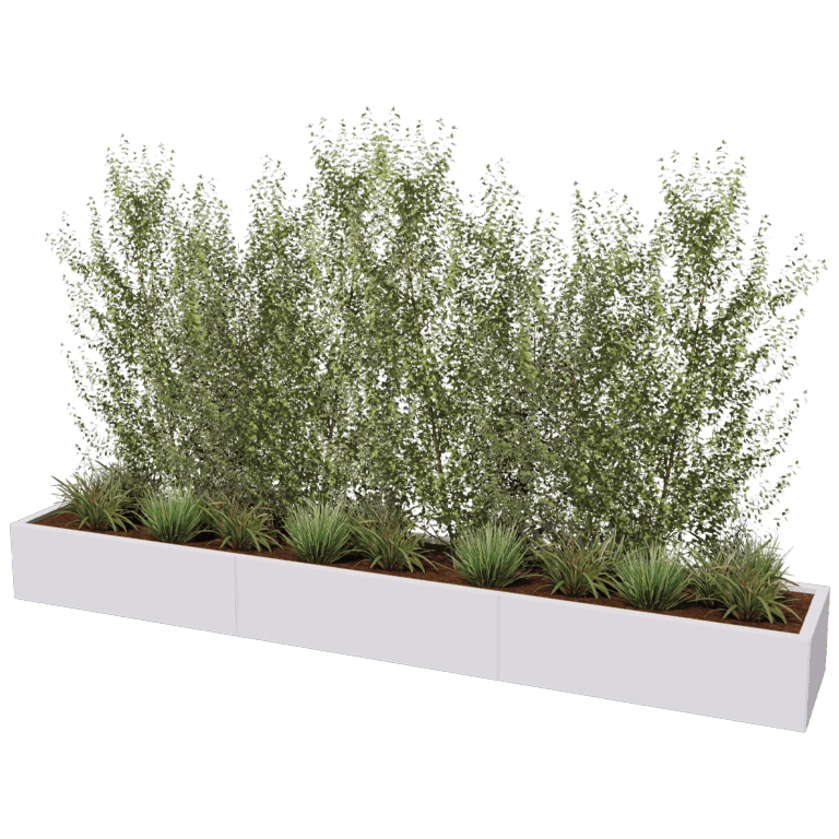Jardinieră din oțel acoperit cu pulbere Texas xxl 300 x 50 cm