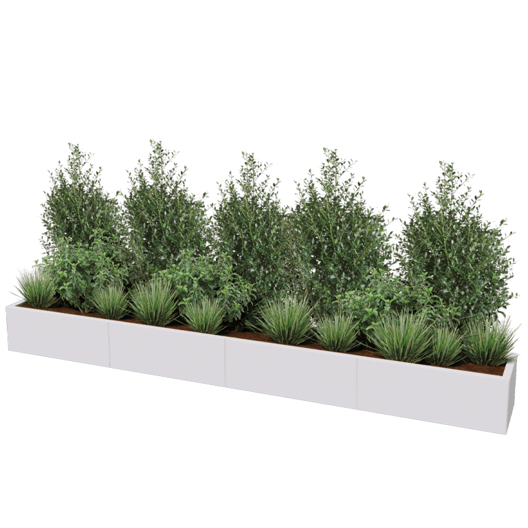 Jardinieră din oțel acoperit cu pulbere Texas xxl 320 x 40 cm