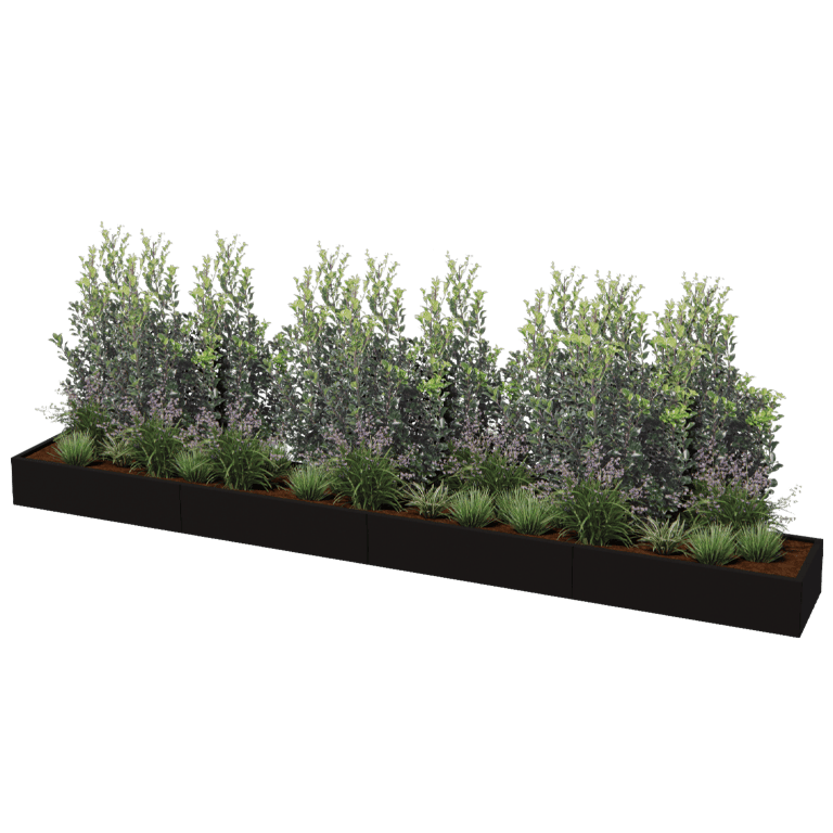 Jardinieră din oțel acoperit cu pulbere Texas xxl 480 x 60 cm