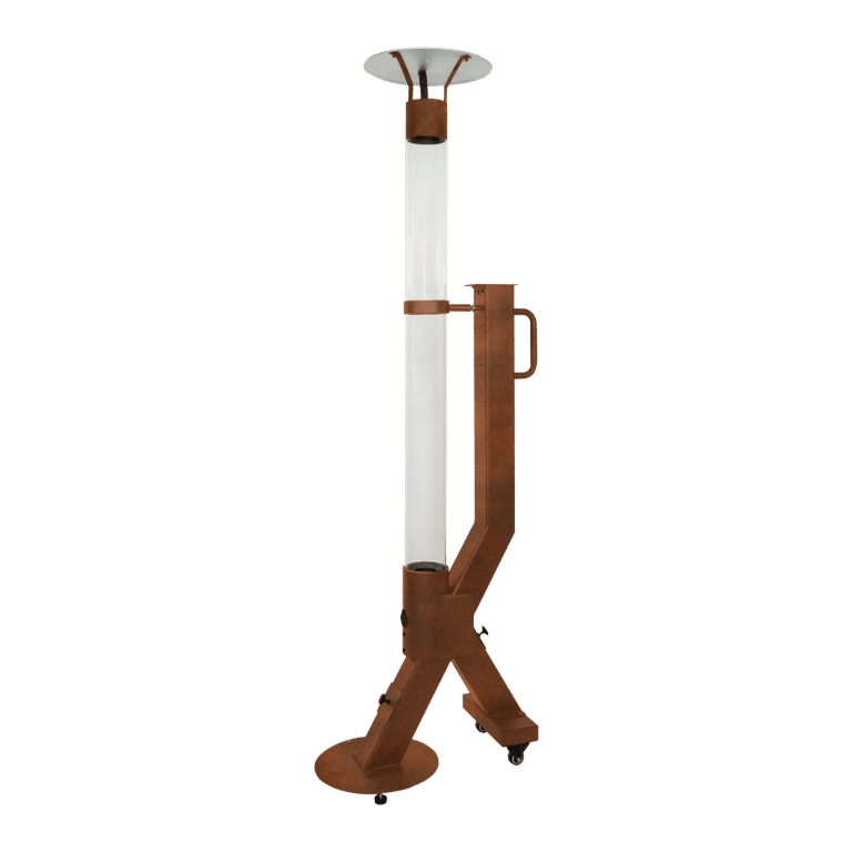 Încălzitor terasă pe peleți - Rocket - Corten