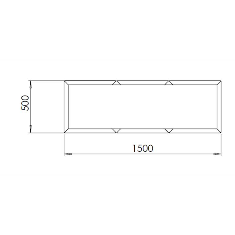 Jardinieră din oțel corten Texas xxl 150 x 50 cm