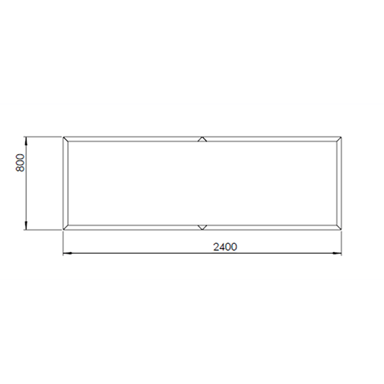 Jardinieră din oțel corten Texas xxl 240 x 80 cm