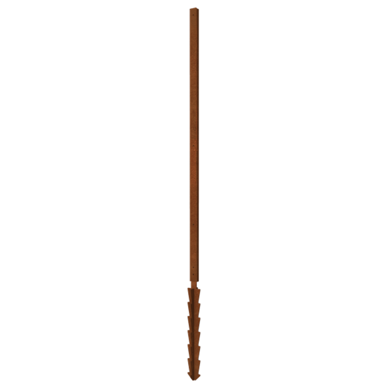 Stâlp de suport din oțel corten formă dreaptă știft de susținere cu 190 x 6 x 3 cm