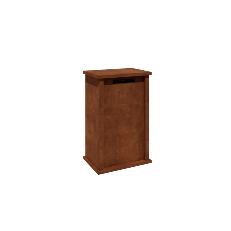 Cutie poștală din oțel corten - Arizona M - 60 x 40 x 100 cm