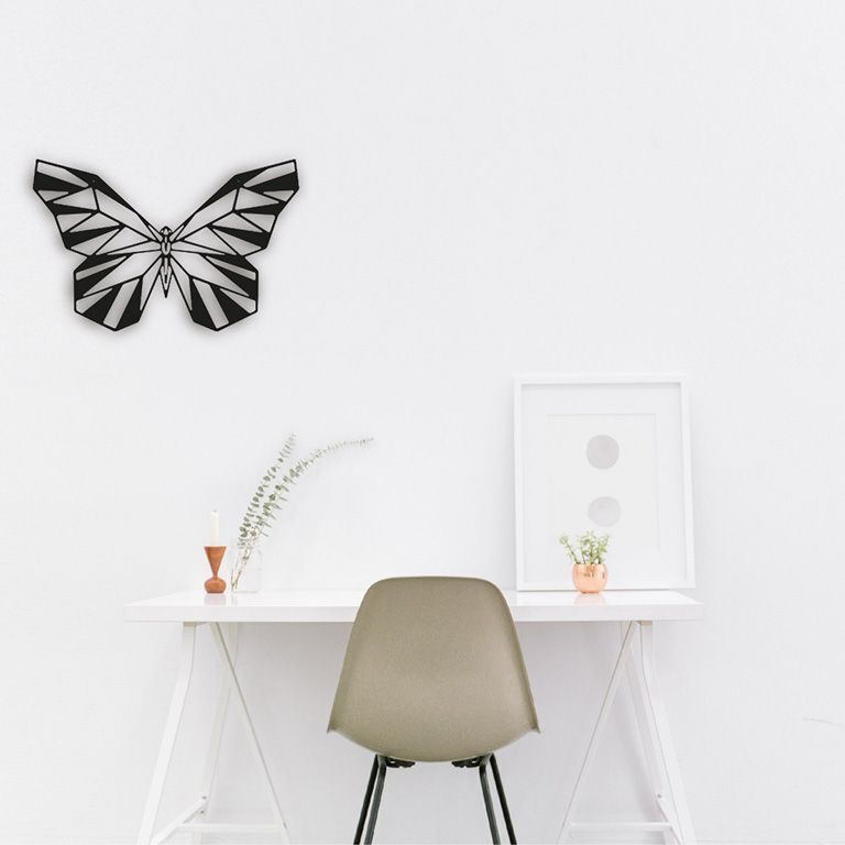 Decor de perete din metal Fluture 2.0