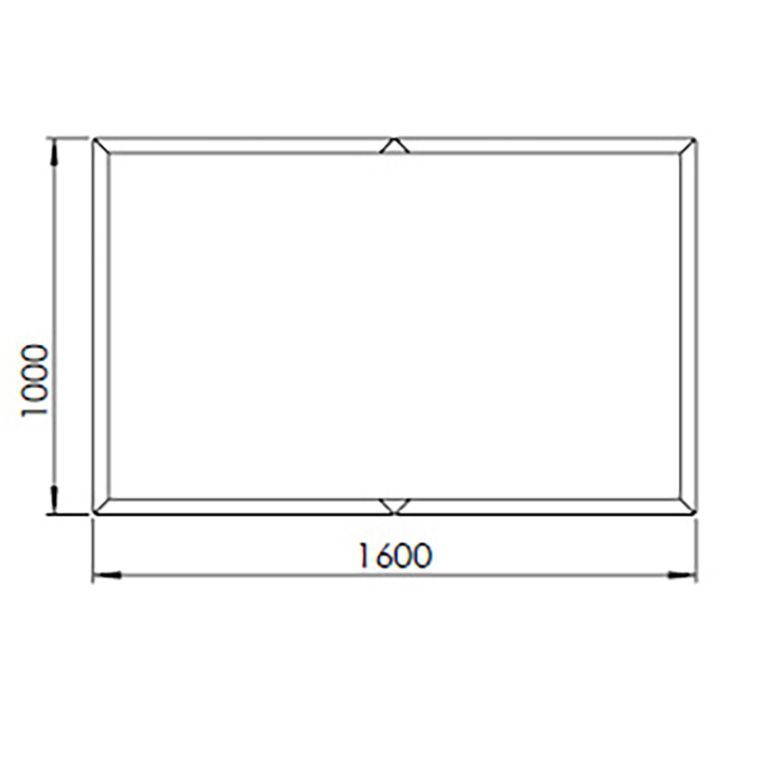 Jardinieră din oțel acoperit cu pulbere Texas xxl 160 x 100 cm