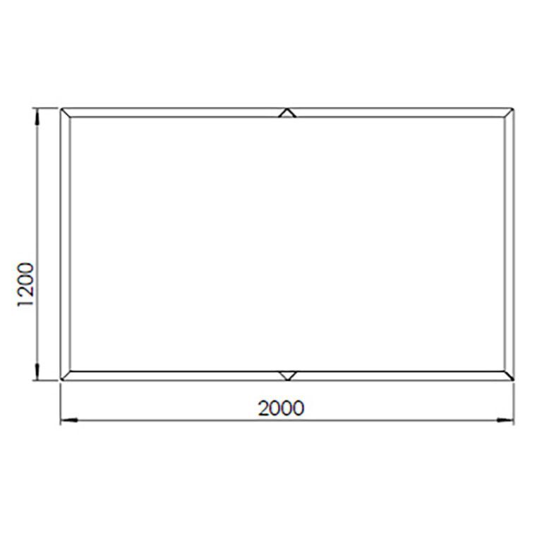 Jardinieră din oțel corten Texas xxl 200 x 120 cm