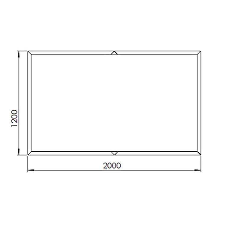 Jardinieră din oțel acoperit cu pulbere Texas xxl 200 x 120 cm