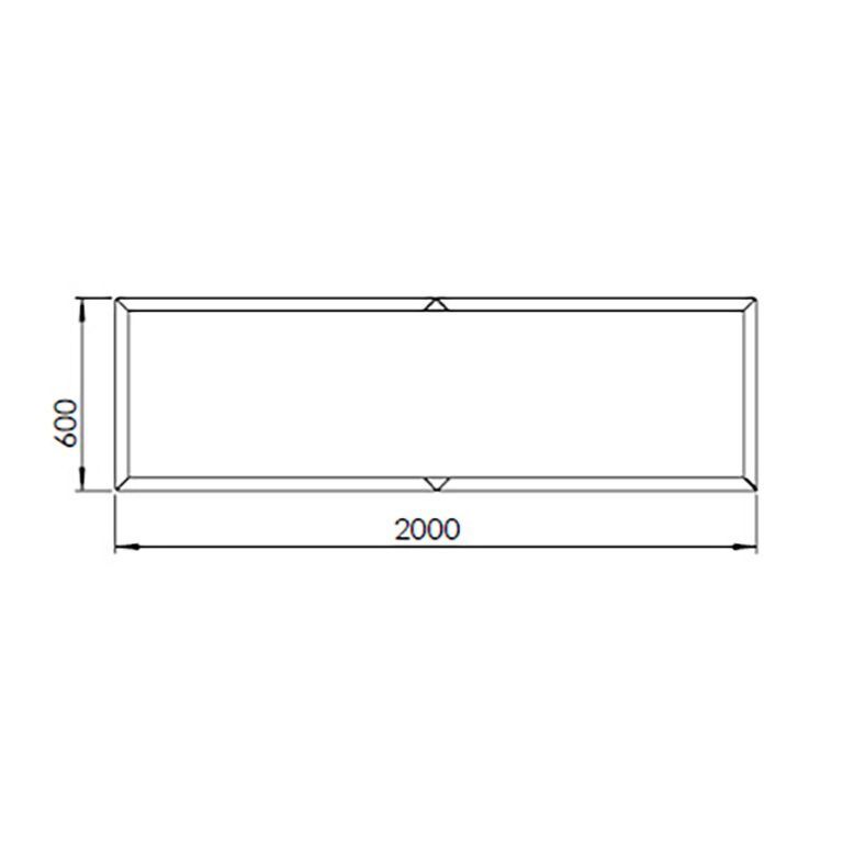 Jardinieră din oțel acoperit cu pulbere Texas xxl 200 x 60 cm