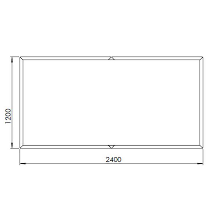 Jardinieră din oțel corten Texas xxl 240 x 120 cm