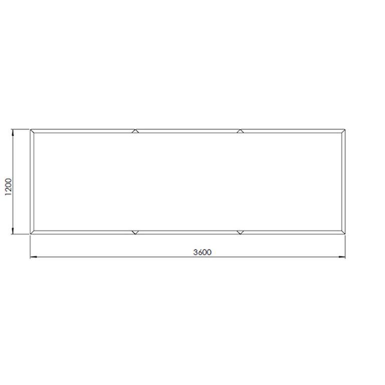 Jardinieră din oțel corten Texas xxl 360 x 120 cm