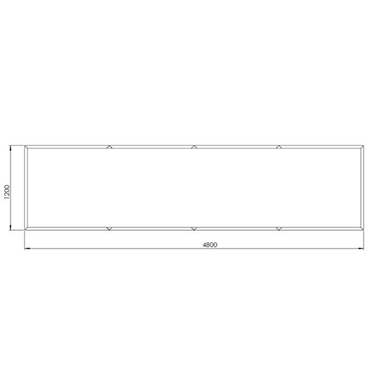 Jardinieră din oțel corten Texas xxl 480 x 120 cm