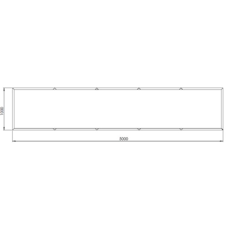 Jardinieră din oțel acoperit cu pulbere Texas xxl 500 x 100 cm