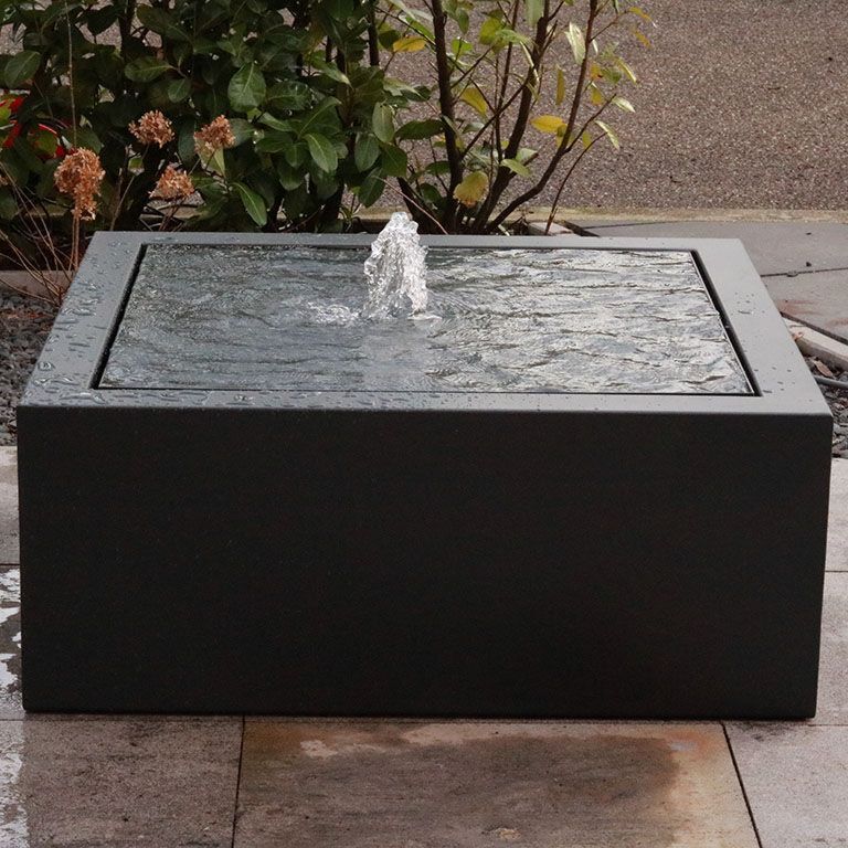 Fântână din aluminium 100 x 100 x 40 cm