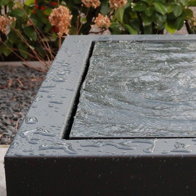 Fântână din aluminium 100 x 100 x 40 cm