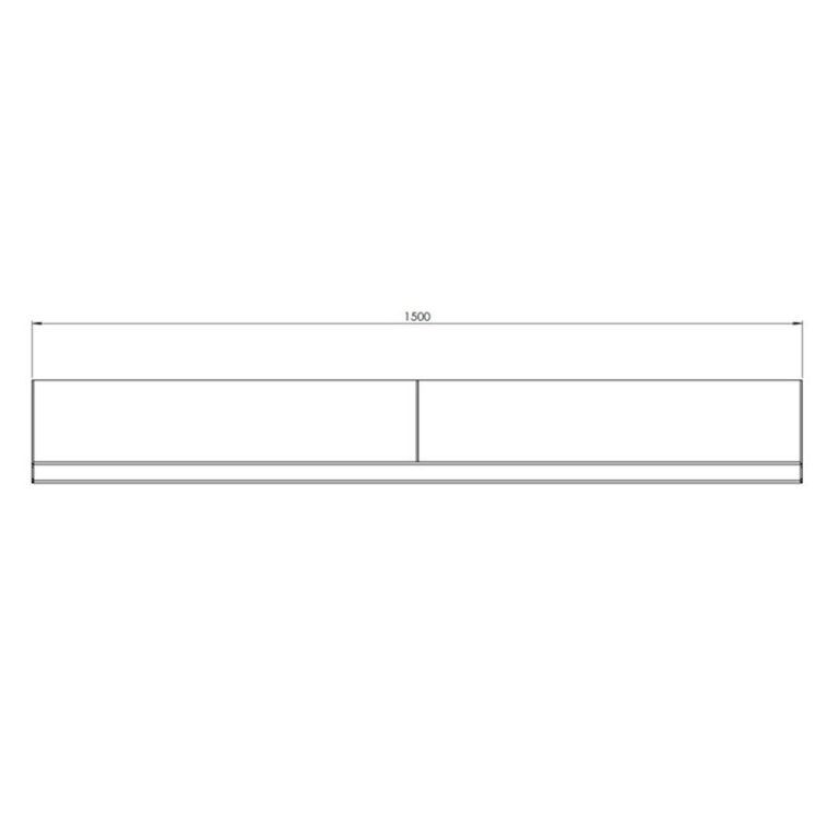 Zid de sprijin din oțel corten - Drept - 150 x 30 cm
