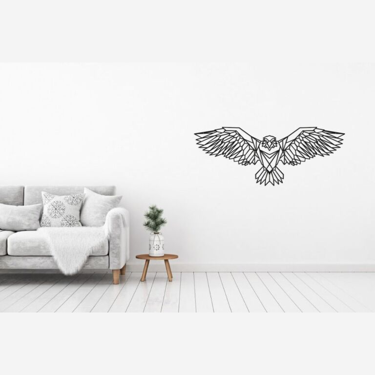 Decor de perete din metal Vultur