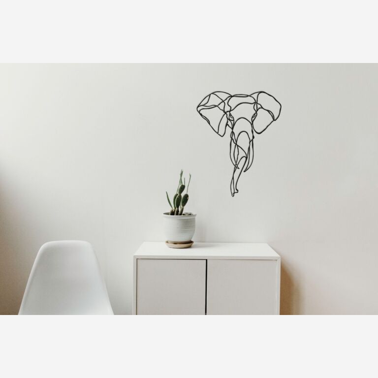 Decor de perete din metal Elefant 1.0