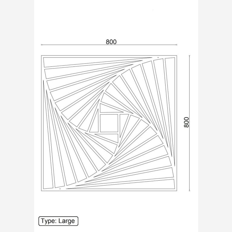 Decor de perete din metal Forme geometrice 3.0