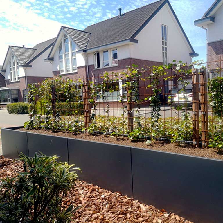 Jardinieră din oțel acoperit cu pulbere Texas xxl 480 x 60 cm