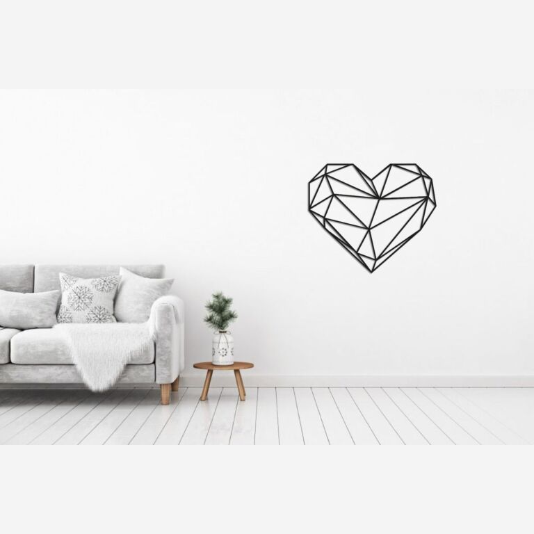 Decor de perete din metal Inimă