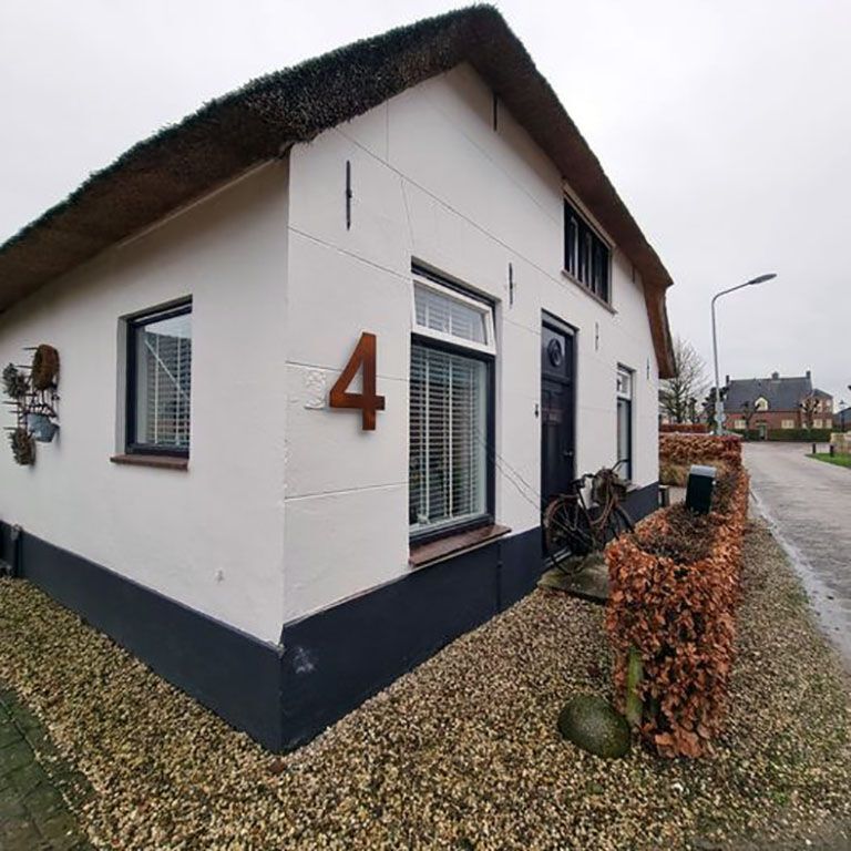 Număr de casă din oțel corten 4 - 50 cm