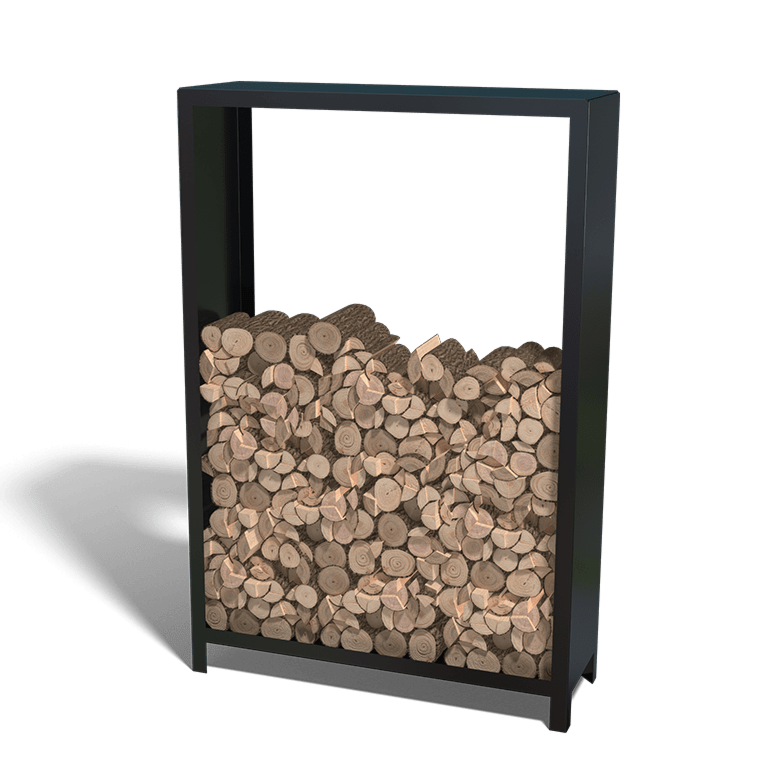 Suport pentru lemne din oțel acoperit cu pulbere 180 x 120 x 40 cm