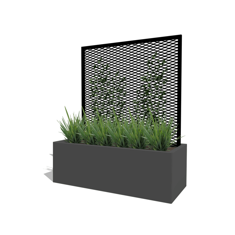 Negru spalier pentru plante cățărătoare 120 x 40 cm