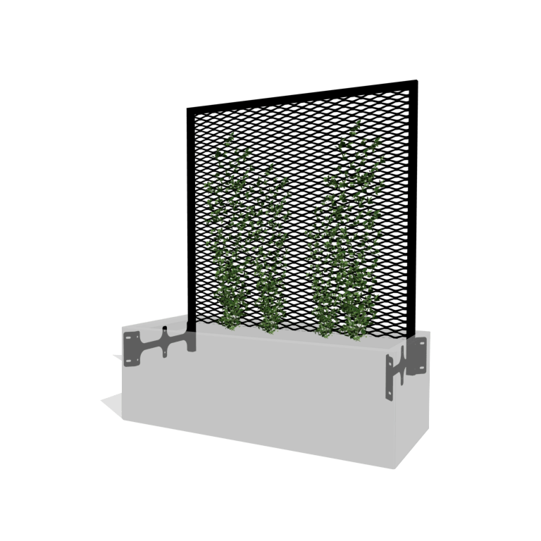 Negru spalier pentru plante cățărătoare 120 x 40 cm