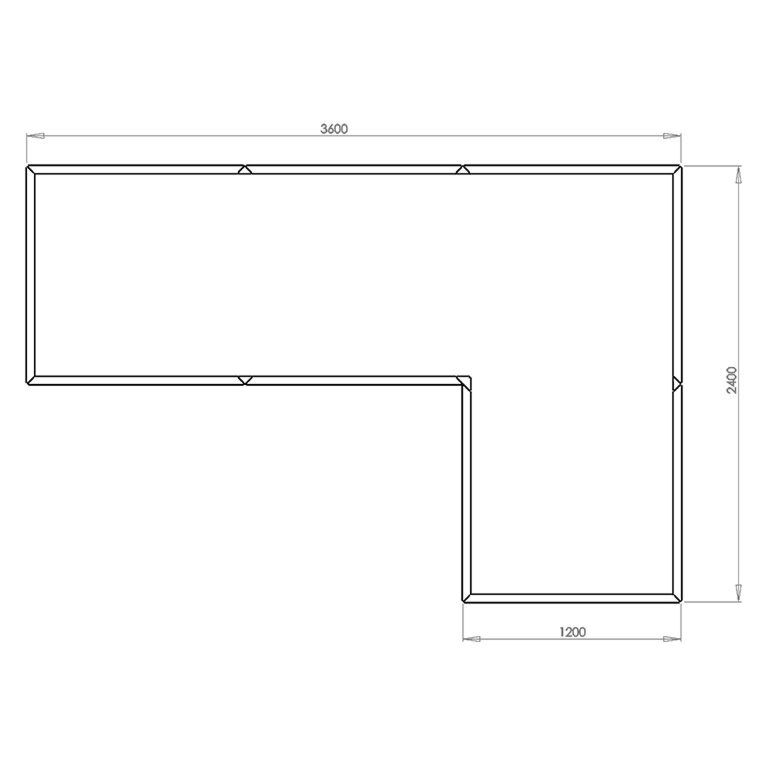 Jardinieră din oțel corten Kansas 120
