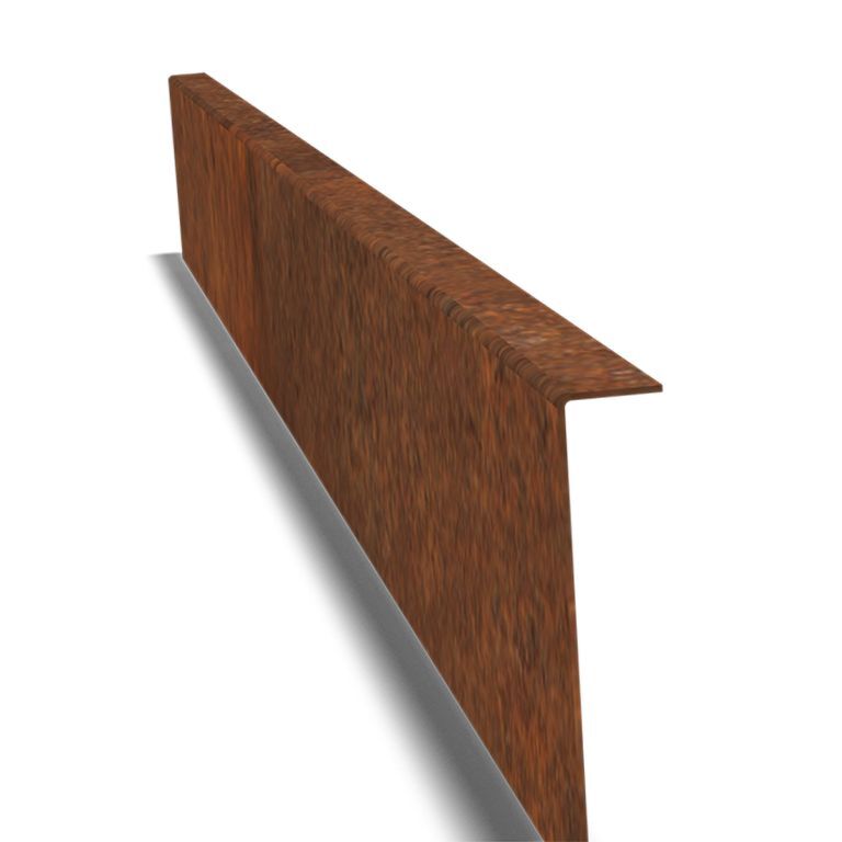 Separator de gazon din oțel corten în unghi Set complet de 12 cm pe 24 de metri