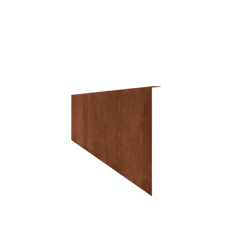 Separator de gazon din oțel corten în unghi 34 cm (lungime 240 cm)